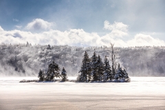 Cold and Windy Morning 1/8/20 - Lake Ninevah, VT