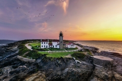 Sunrise at Beavertail Lighthouse 9/12/21 - Jamestown, RI @beavertail_lighthouse